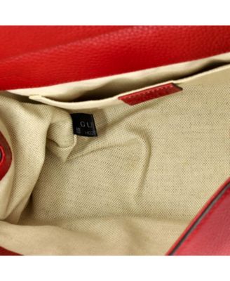 Mini GG Marmont Top Handle Bag Leather