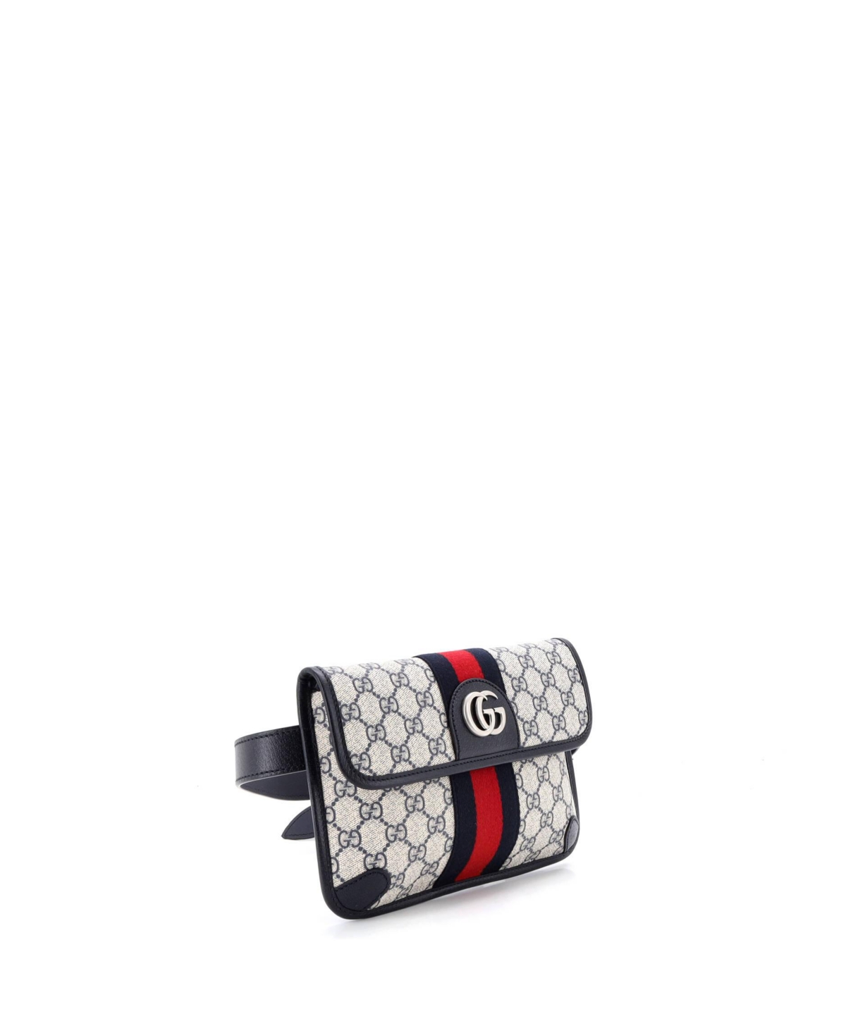 Pre-Owned Gucci Ophidia Flap Belt Bag Gg Coated Canvas with Leather