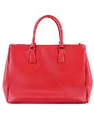 Medium Double Zip Lux Tote Saffiano Leather