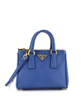 Mini Galleria Double Zip Tote Saffiano Leather