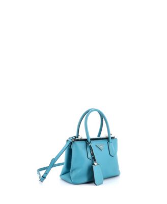 Small Turnlock Cuir Twin Tote Saffiano Leather