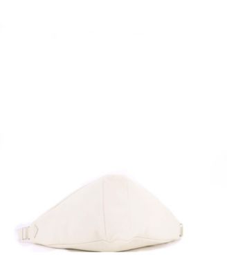 Large Triangle Logo Zip Messenger Leather