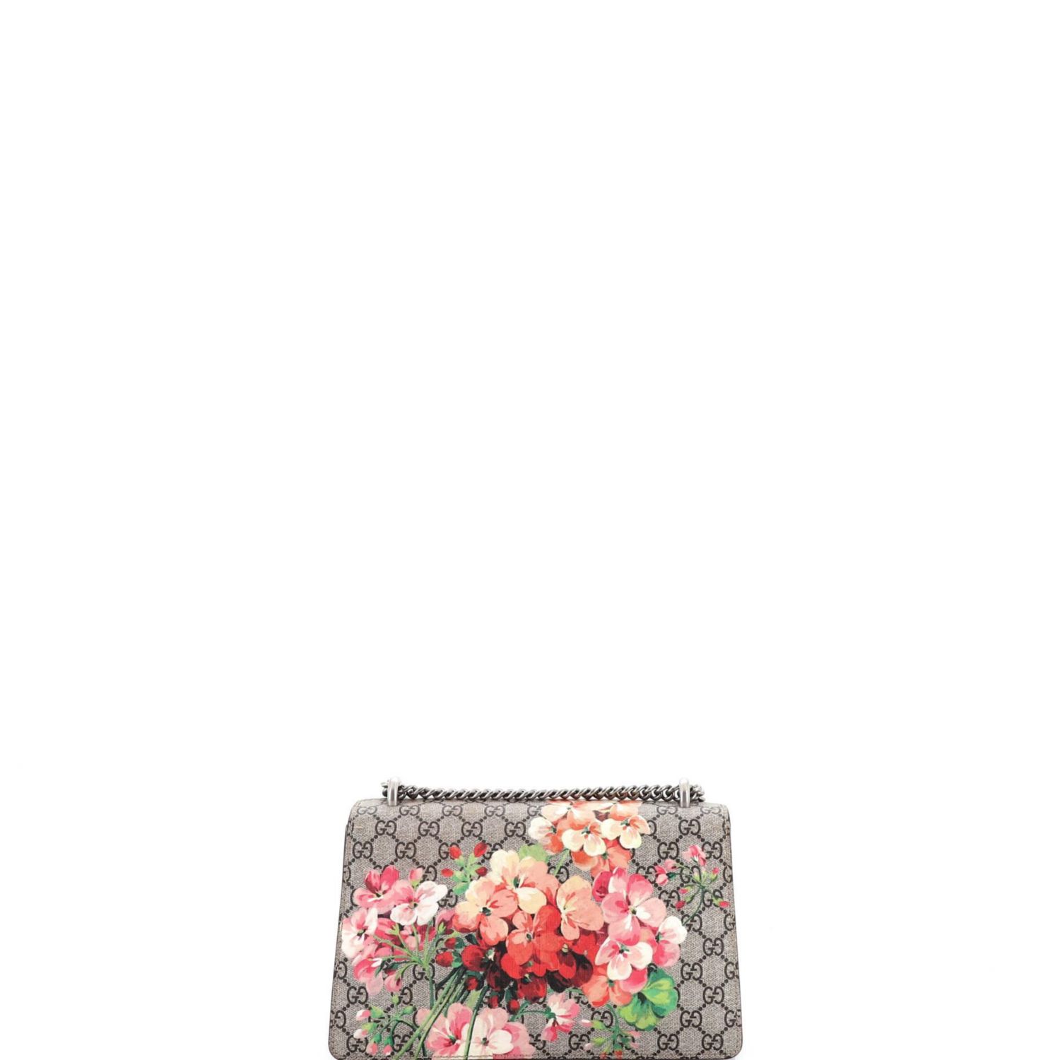Small Dionysus Bag Blooms Print GG Coated Canvas