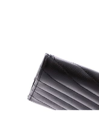 Large Classic Monogram Flap Wallet Matelasse Chevron Leather