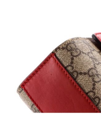 Small Padlock Shoulder Bag GG Coated Canvas and Leather