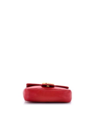 Super Mini GG Marmont Flap Bag Matelasse Leather