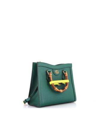 Small Diana NM Bamboo Handle Tote Leather