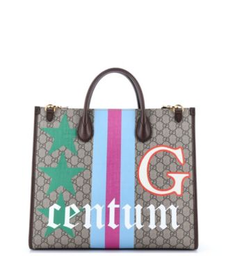 Medium Interlocking G Patch Convertible Tote Printed GG Coated Canvas