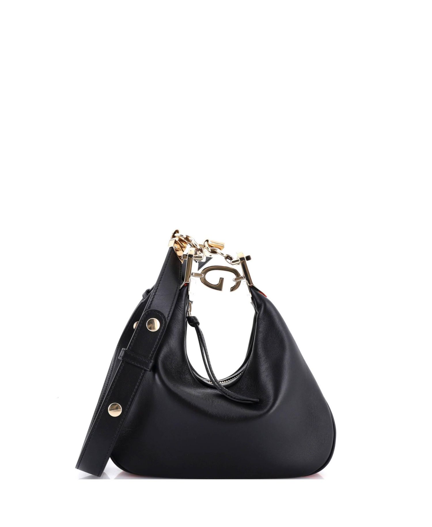 Small Attache Shoulder Bag Leather