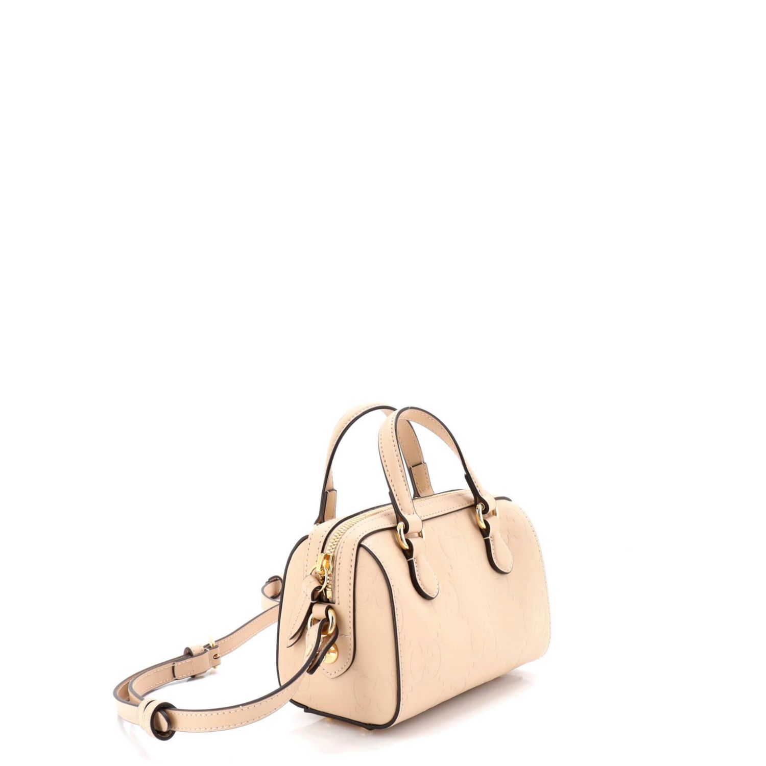 Mini Convertible Top Handle Bag Jumbo GG Embossed Leather