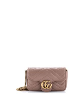 Super Mini GG Marmont Flap Bag Matelasse Leather