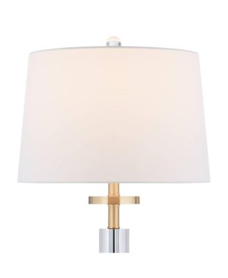 Alfred 30 1/2" High Soft Brass and Crystal Column Table Lamp