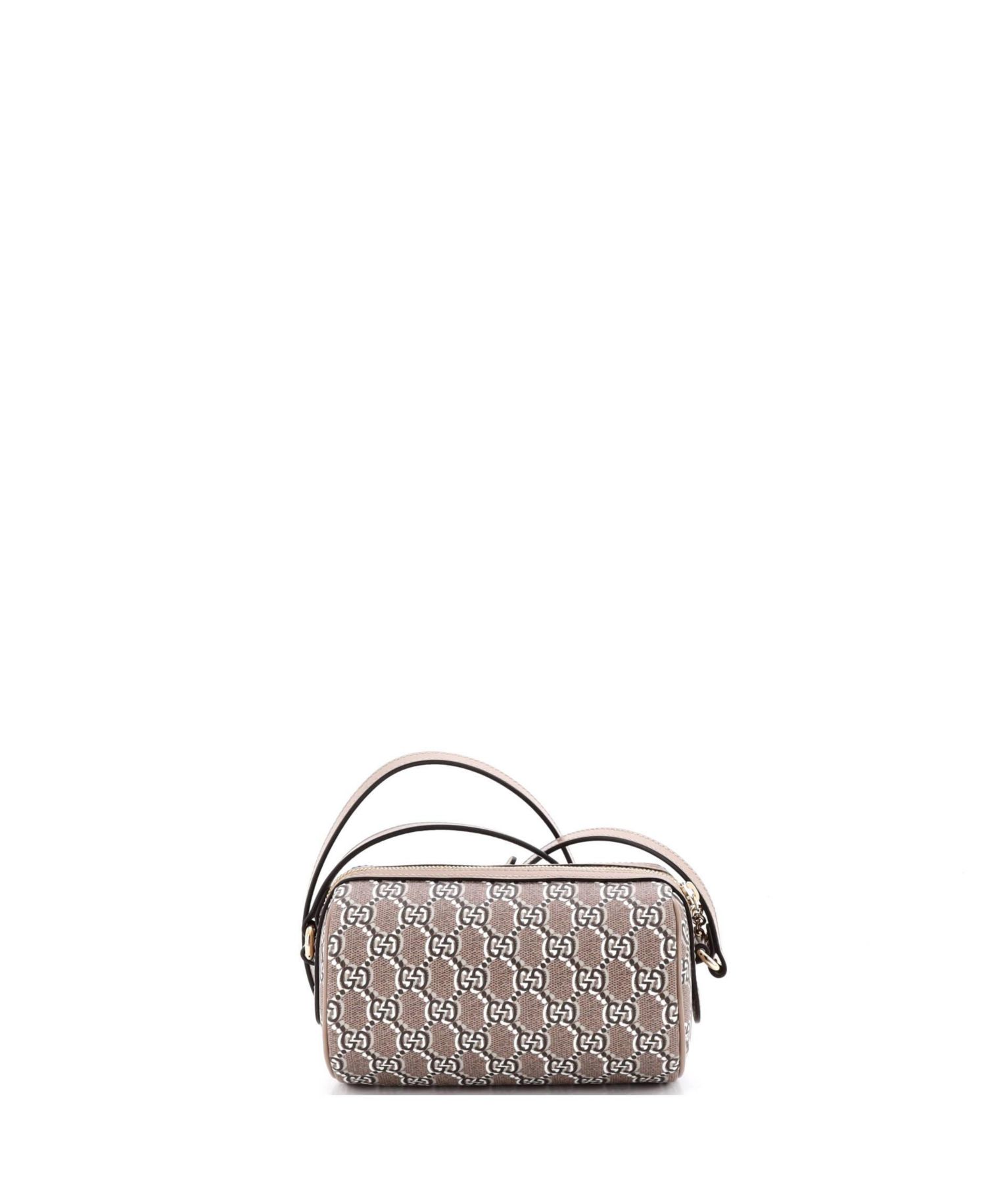 Mini Cylindrical Shoulder Bag GG Shadow Coated Canvas