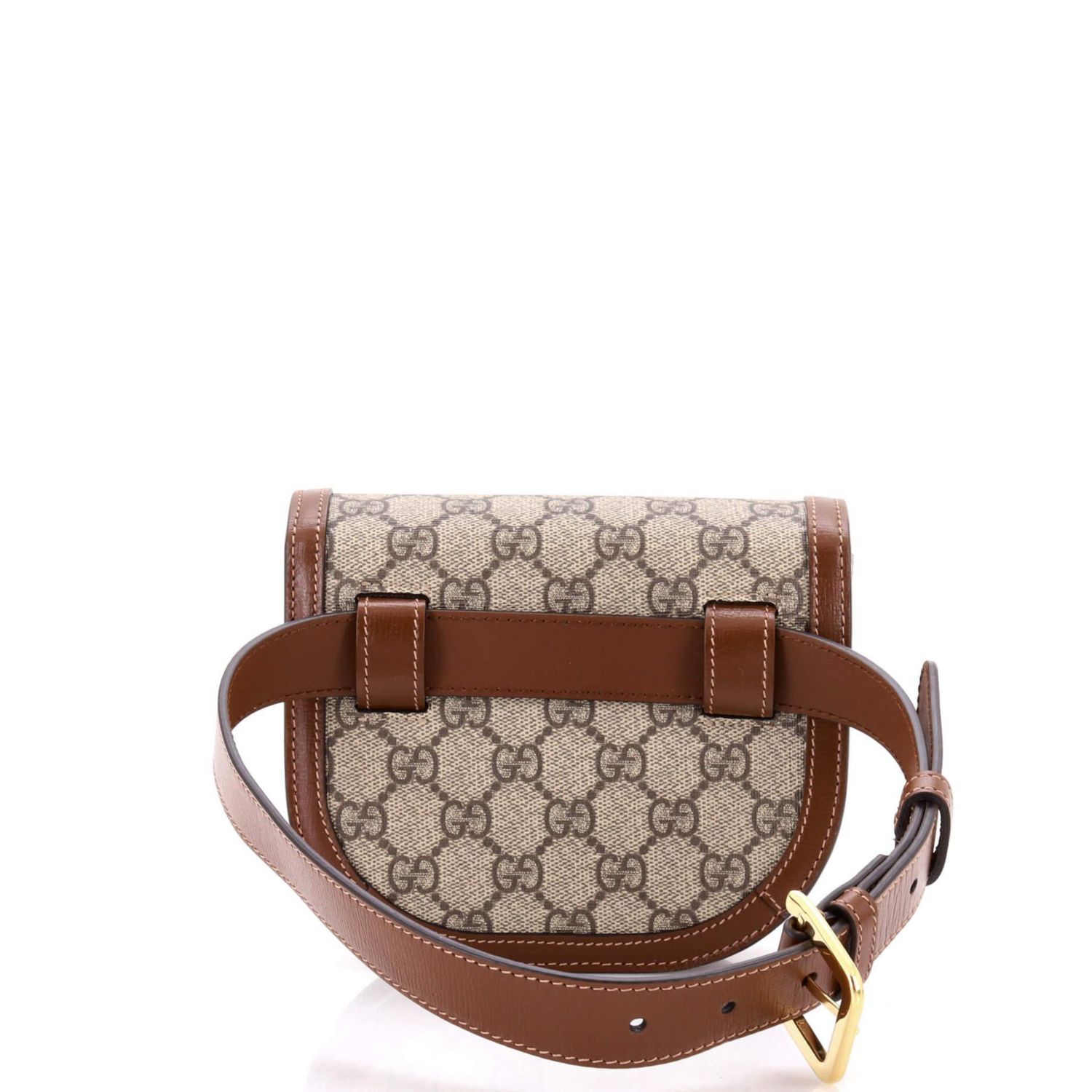 Mini Horsebit 1955 Shoulder Bag GG Coated Canvas with Leather