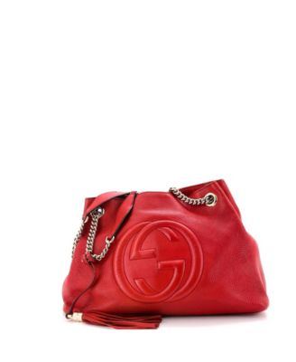 Medium Soho Chain Strap Shoulder Bag Leather