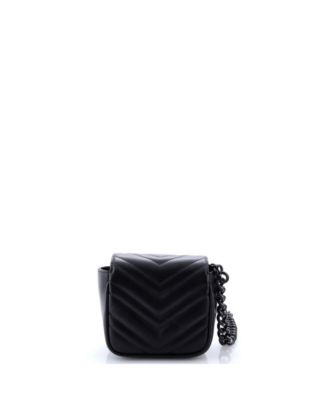 Mini GG Marmont Flap Belt Bag Matelasse Leather