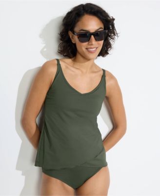 Women's DD-Cup Tulip Hem Tankini Top