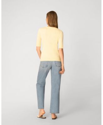 Women's Elbow Sleeve Crewneck Sweater