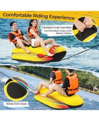 1 or 2 Person Inflatable Towable Tube Banana Boat for Boating
