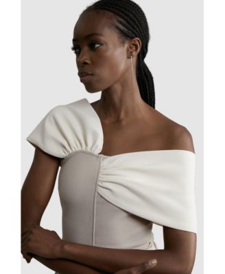 Women's Figure Form Asymmetric Knit Top