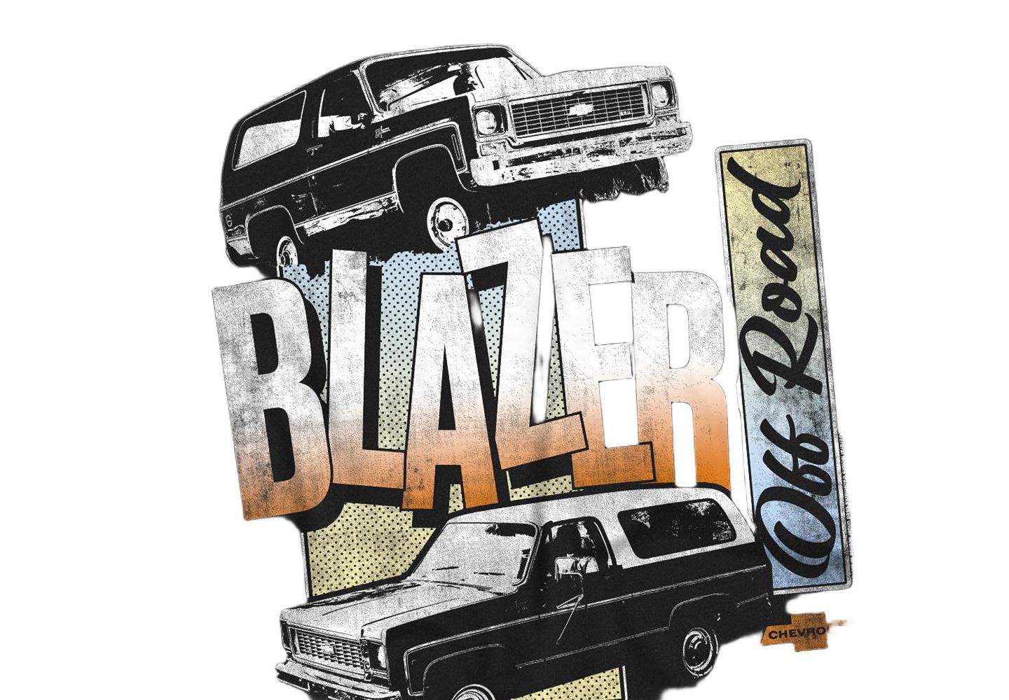 Мужская футболка Corvette Chevrolet Blazer Retro, цвет: Чёрный — фото 2