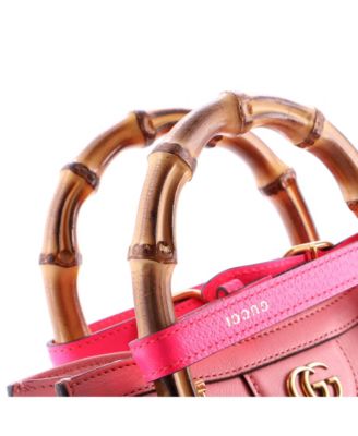 Mini Diana NM Bamboo Handle Tote Leather