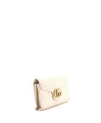 Mini GG Marmont Chain Wallet Matelasse Leather