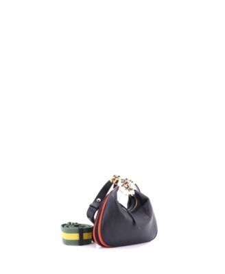 Small Attache Shoulder Bag Leather
