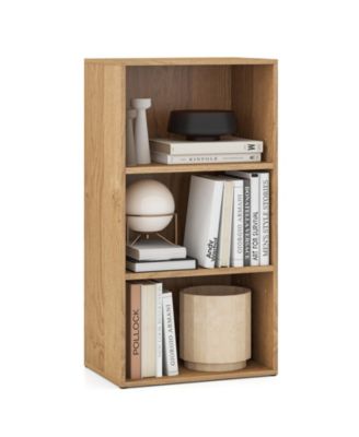 3-Cube Storage Bookcase with Adjustable Shelves