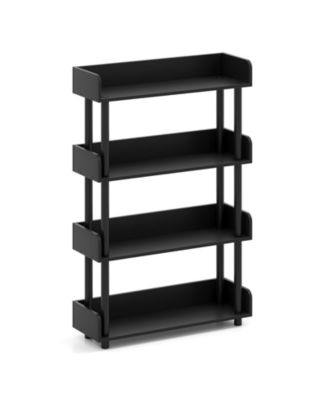 Four Tier Industrial Open Bookshelf with Anti Tipping Kit