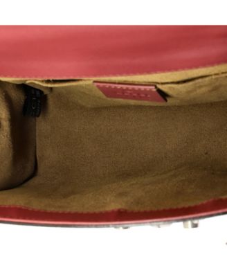 Small Padlock Shoulder Bag Blooms Print GG Coated Canvas