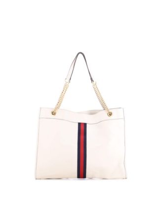 Large Rajah Chain Tote Leather