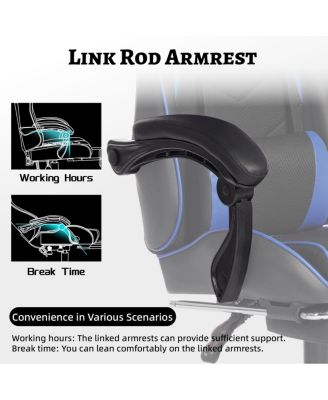 Ergonomic Gaming Chair with Footrest & Lumbar Support