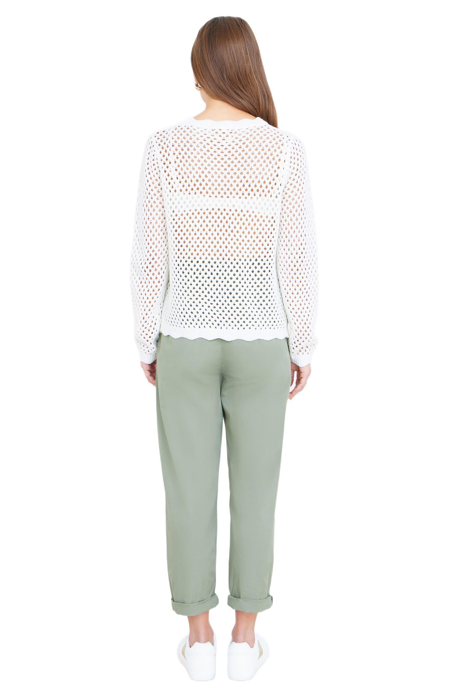 Women's Flower Crochet Jumper