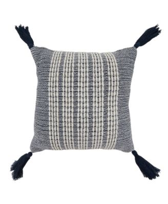 Woven Stripe Decorative Pillow, 18" x 18"