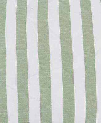 Striped Ruffle Edge Decorative Pillow, 18" x 18"