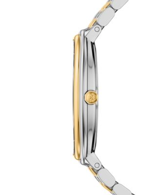 Women's The Oval Elongated Quartz Two-Hand Two-Tone Stainless Steel Watch, 22mm