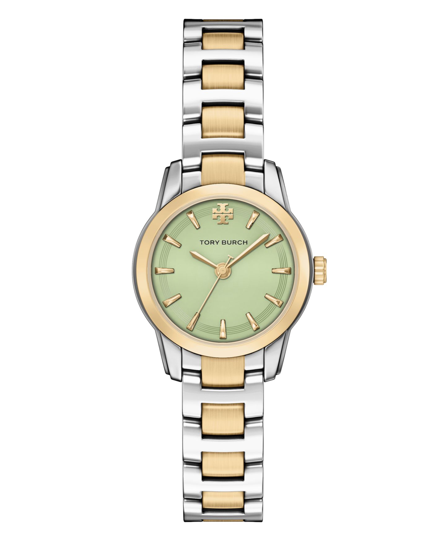 Женские часы Tory Burch The Miller Round Small Quartz Three-Hand Two-Tone Stainless Steel Watch, 28mm — фото 1