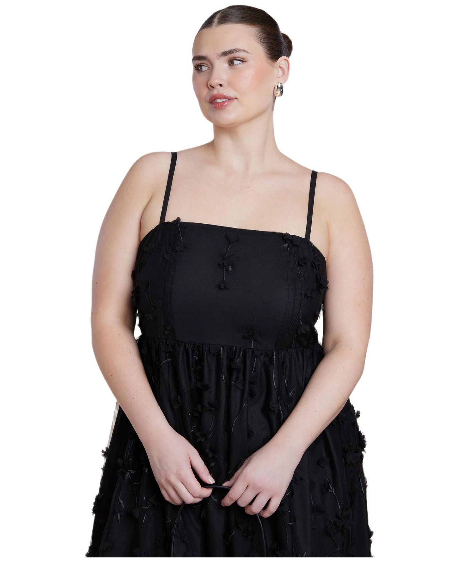 Women's Plus Size Applique Dress