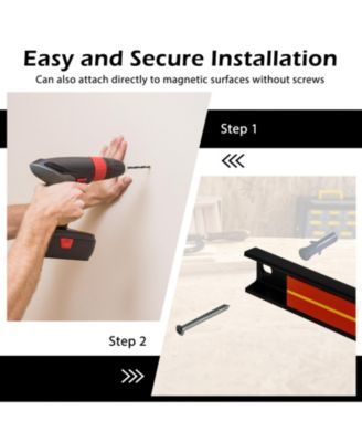 18 Inch Magnetic Tool Holder Strip with Mounting Screws