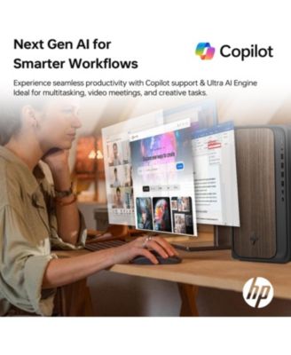 OmniDesk Tower Desktop Intel Core Ultra 7 32GB RAM NVIDIA GeForce RTX 5060 1TB SSD Storage Windows 11 Home