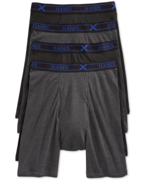 Hanes Men's 4 Pack Long-leg X-Temp Performance Boxer Briefs