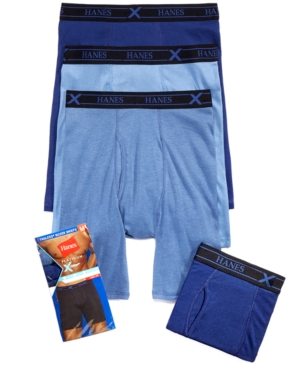 Hanes Men's 4 Pack Long-leg X-Temp Performance Boxer Briefs