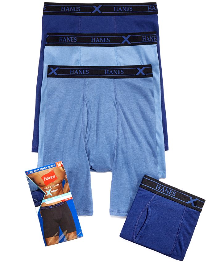 Hanes Men's X-Temp Long Boxer Briefs 4-Pack - Macy's