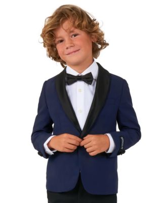 Boys' 2T-8 Long-Sleeve Tailored Blazer, Slim Fit Pants and Bow Tie, 3-Piece Set