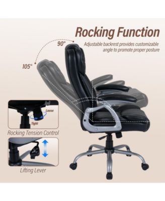 Executive Office Chair with Padded Seat and Armrests