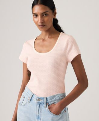 Women's Sweetie Cap Short-Sleeve Crew Neck Top