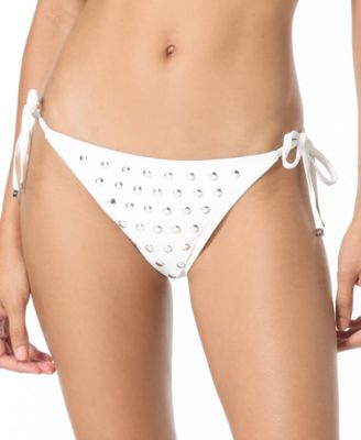 Pull-On Tie-Side Bikini Bottom image