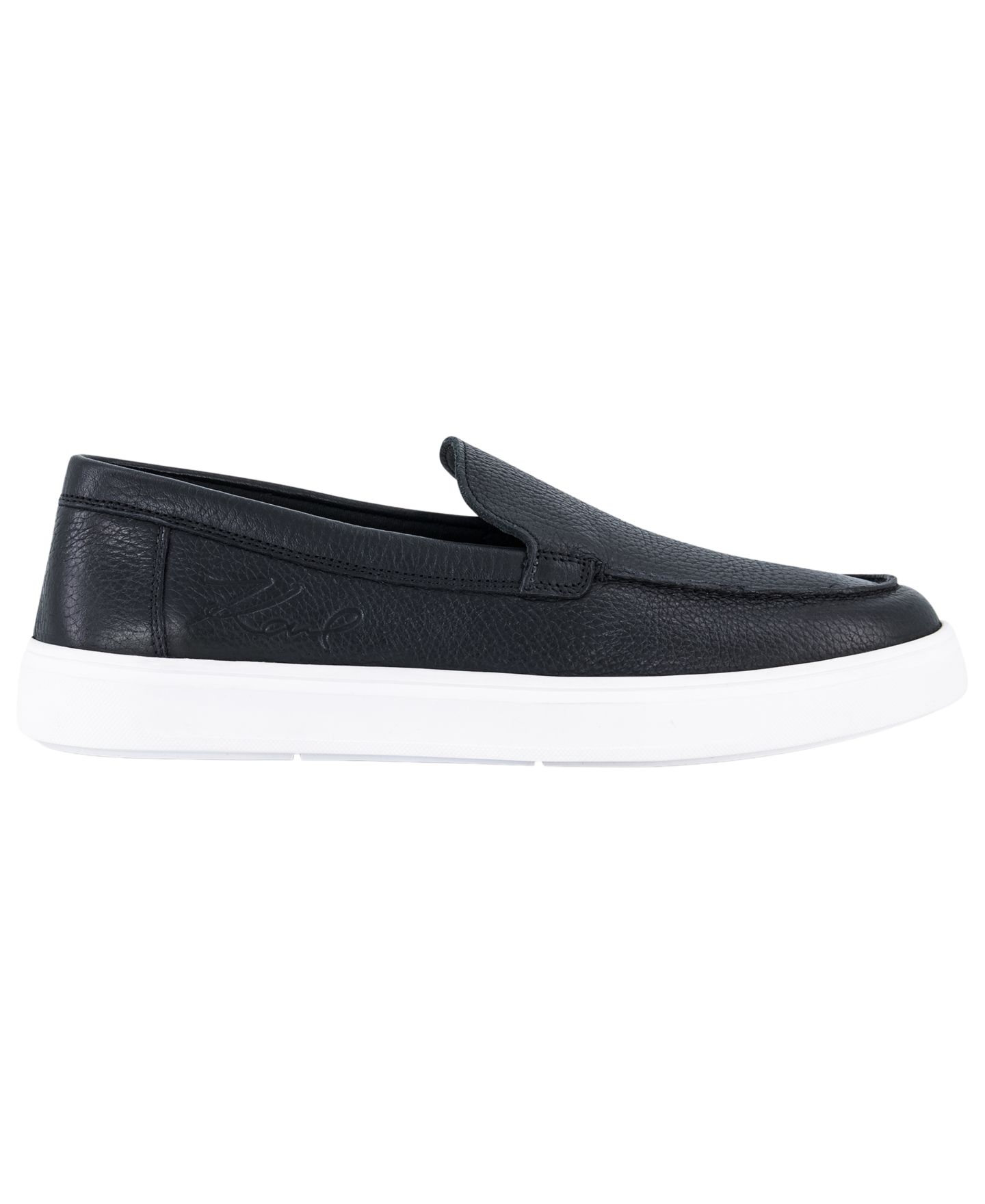 Мужские туфли KARL LAGERFELD PARIS Karl Lagerfeld Venetian Slip-On Boat, цвет: Чёрный — фото 2