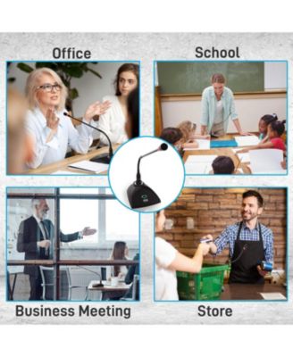 VHF Professional Conference Microphone System with 8 Tabletop Gooseneck Mics (PDWM8300)